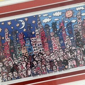 James Rizzi. Framed pic.